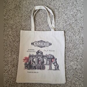 Spain Madrid Plaza De Cibeles Canvas Tote Bag